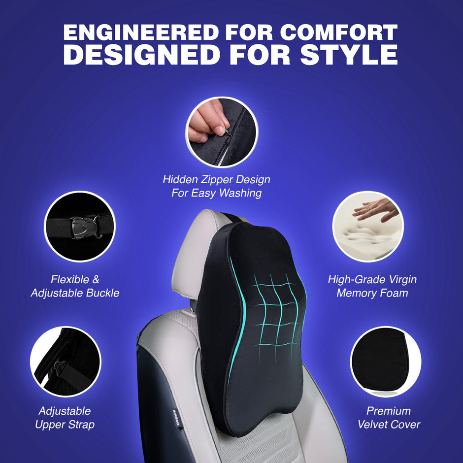 Wellgiver Large Neck Rest Cushion - Black