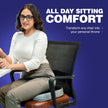 Wellgiver Gel Insfused Memory Foam Coccyx Seat Cushion