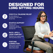 Wellgiver Memory Foam Coccyx Seat Cushion