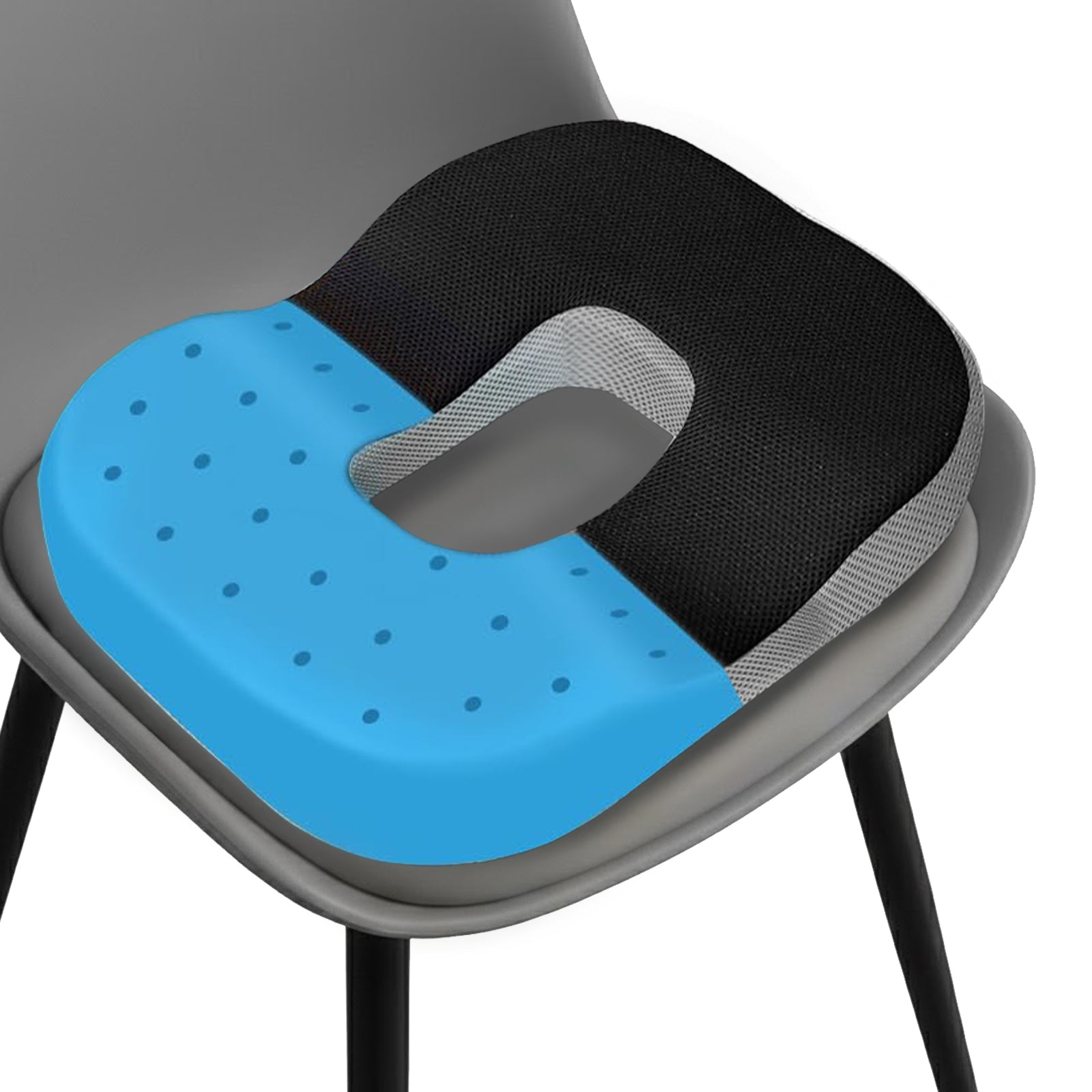Wellgiver Gel Infused Memory Foam Donut Seat Cushion