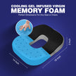 Wellgiver Gel Infused Memory Foam Donut Seat Cushion