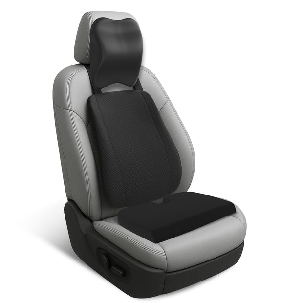 Wellgiver Memory Foam Neck Rest, Back Rest & Seat Cushion Combo
