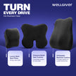 Wellgiver Memory Foam Neck Rest, Back Rest & Seat Cushion Ultimate Combo
