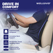 Wellgiver Memory Foam Neck Rest, Back Rest & Seat Cushion Ultimate Combo