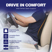 Wellgiver Memory Foam Neck Rest, Back Rest & Seat Cushion Ultimate Combo