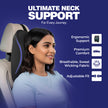 Wellgiver Memory Foam Neck Rest, Back Rest & Seat Cushion Ultimate Combo