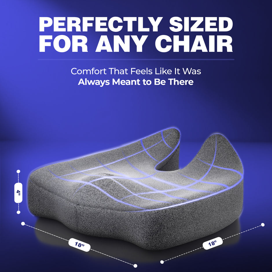 Wellgiver ErgoMax Memory Foam Seat Cushion