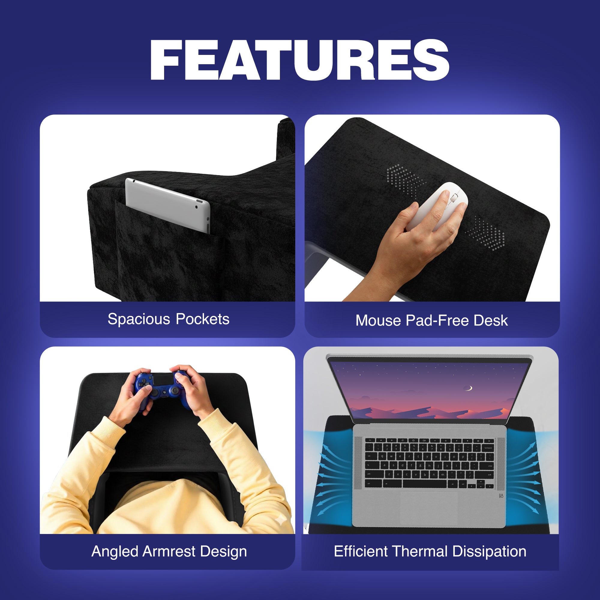 Wellgiver Supreme Lap Desk Pillow