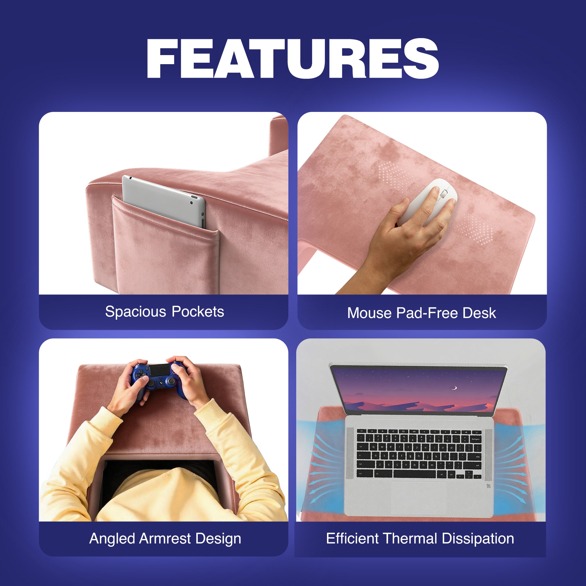 Wellgiver Supreme Lap Desk Pillow