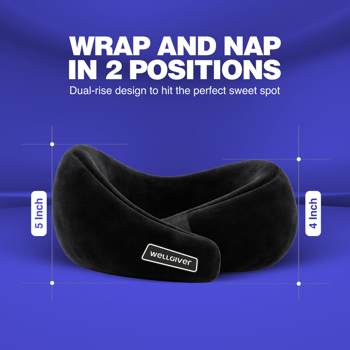 Wellgiver Memory Foam Ultimate Travel Neck Pillow