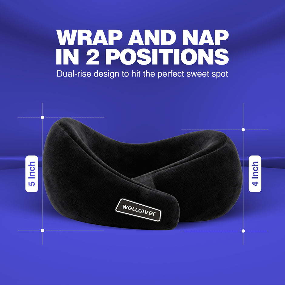 Wellgiver Memory Foam Ultimate Travel Neck Pillow