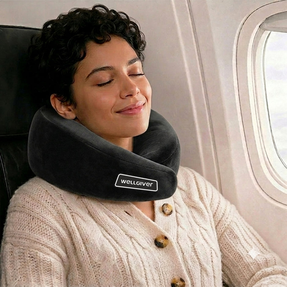 Wellgiver Memory Foam Ultimate Travel Neck Pillow