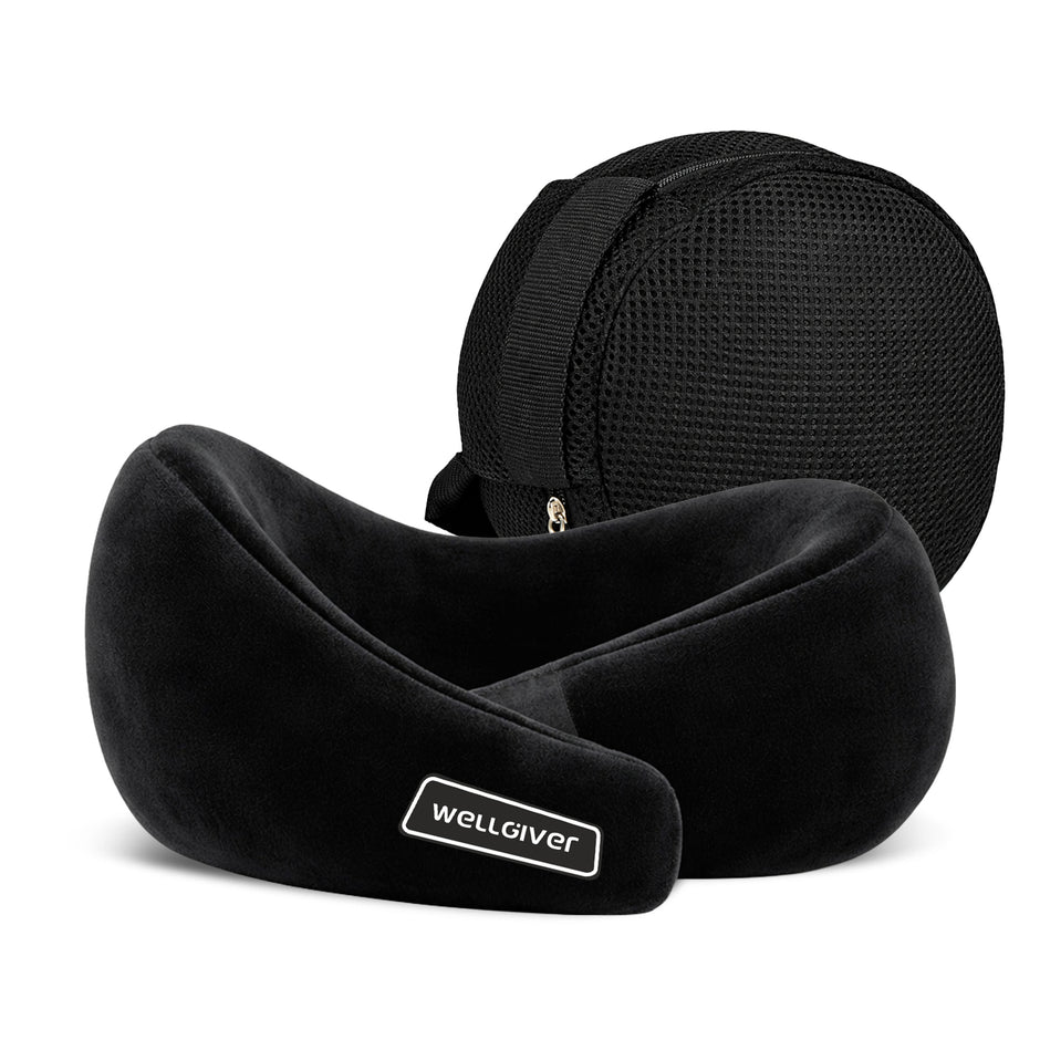 Wellgiver Memory Foam Ultimate Travel Neck Pillow