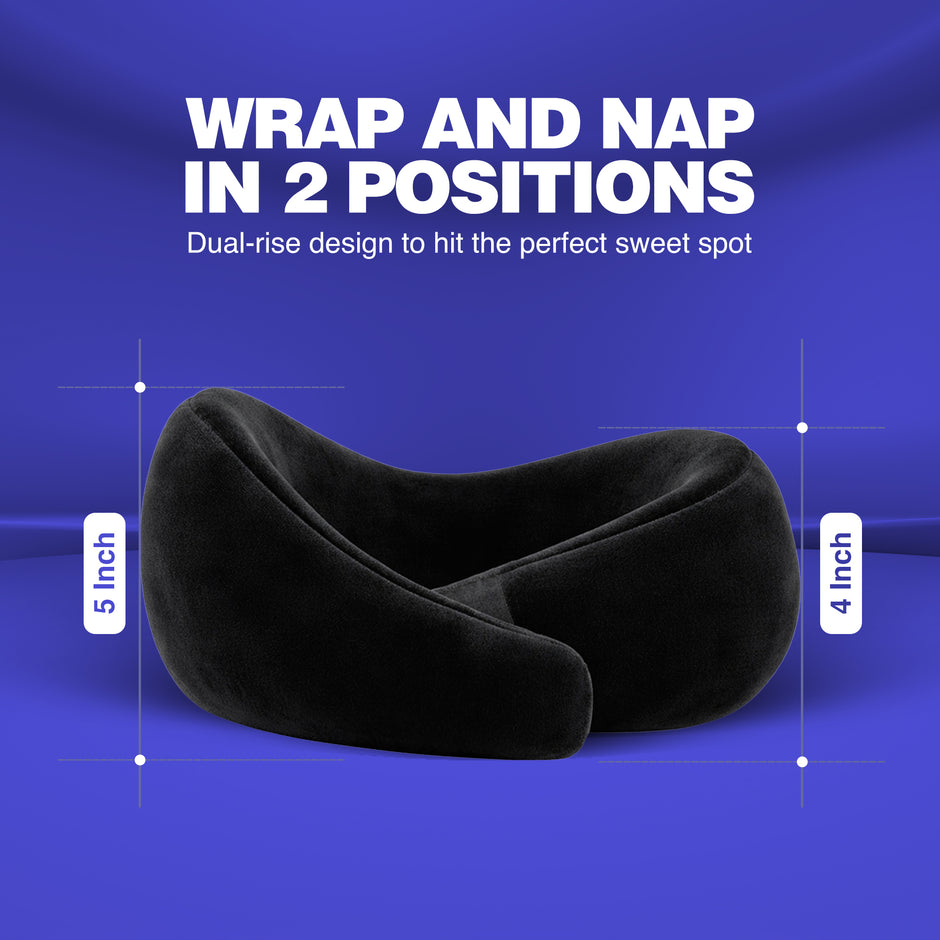 Wellgver Memory Foam Ultimate Travel Neck Pillow