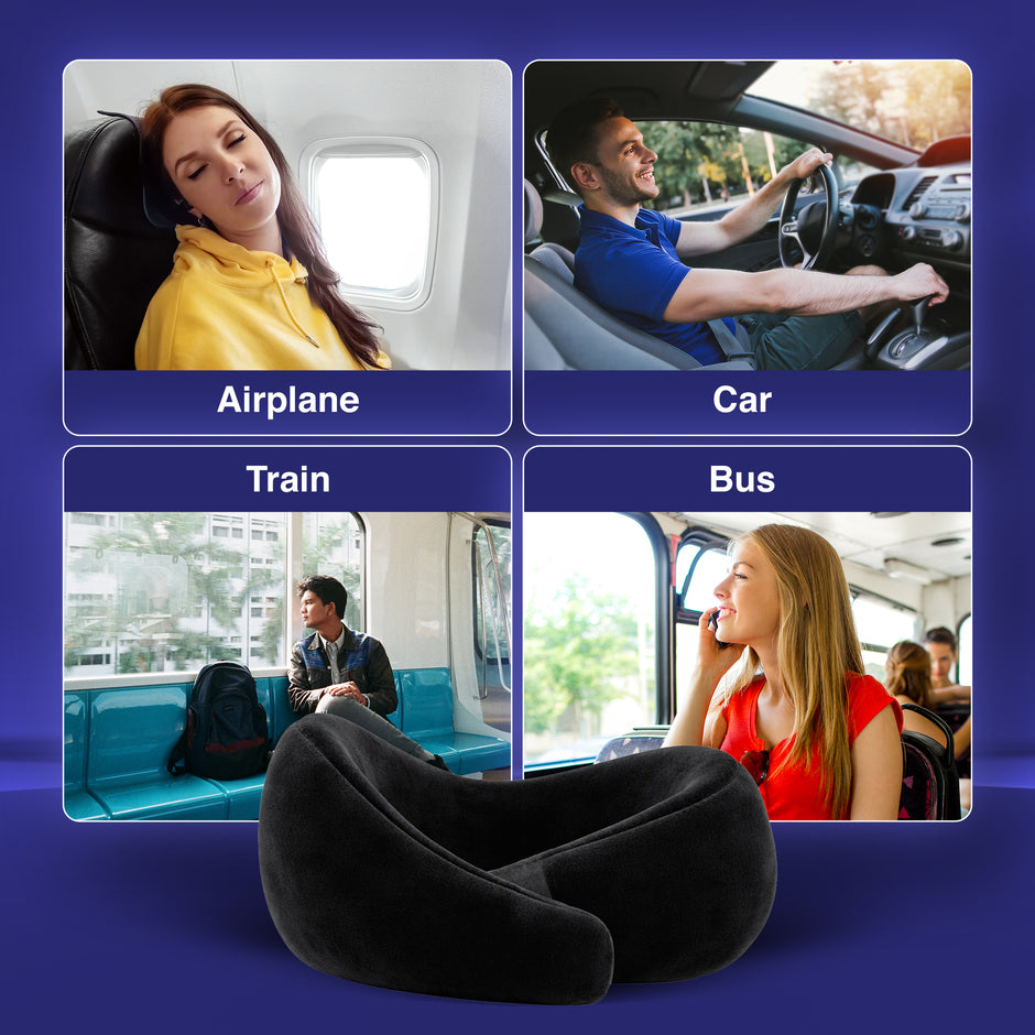 Wellgver Memory Foam Ultimate Travel Neck Pillow