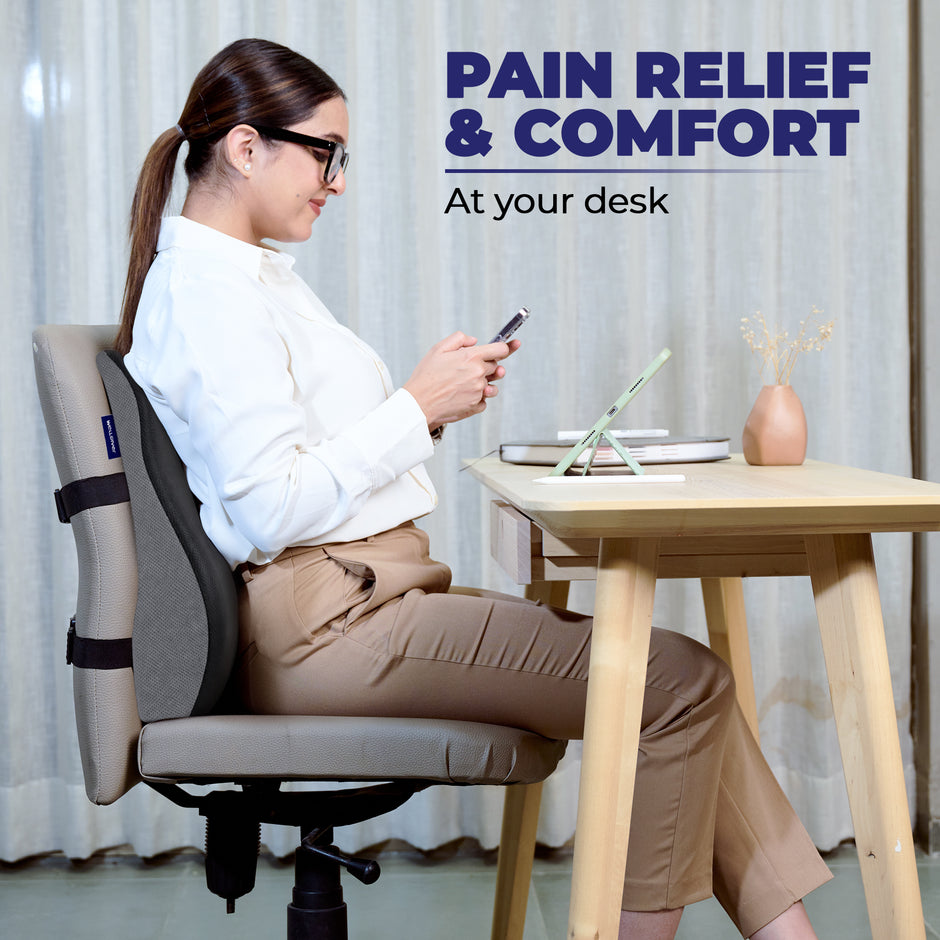 Wellgiver Memory Foam Backrest Support Cuhion