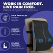 Wellgiver Memory Foam Backrest Support Cuhion