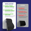 Wellgiver Memory Foam Backrest Support Cuhion