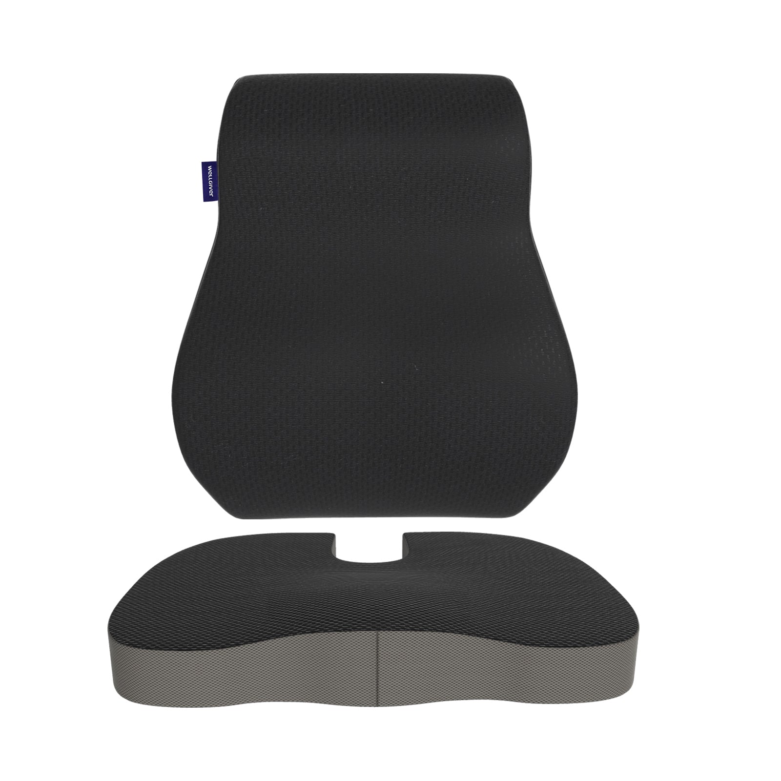Wellgiver Gel Infused Memory Foam Backrest Support Cuhion