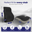 Wellgiver Memory Foam Seat & Backrest Cushion
