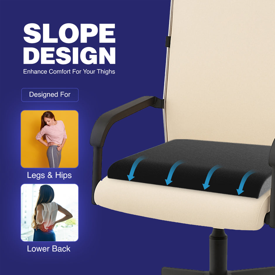 Wellgiver ComfortCloud Memory Foam Seat Cushion