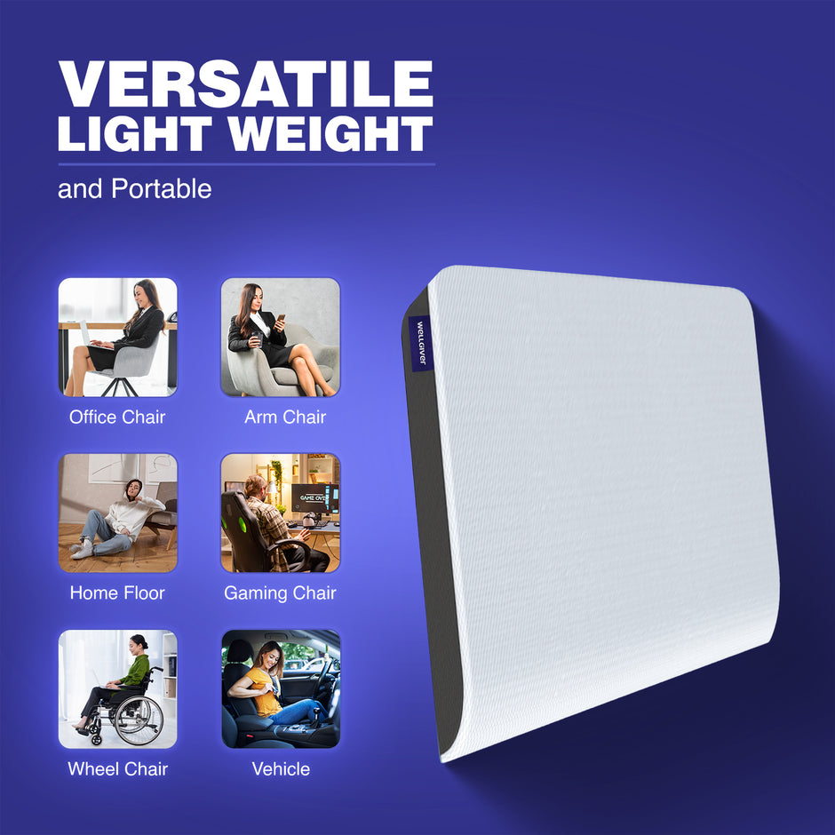 Wellgiver ComfortCloud Memory Foam Seat Cushion