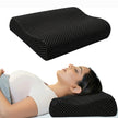 Wellgiver Gel Infused Memory Foam Cervical Pillow - Black