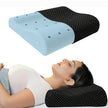 Wellgiver Gel Infused Memory Foam Cervical Pillow - Black