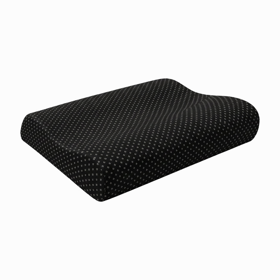 Wellgiver Gel Infused Memory Foam Cervical Pillow - Black