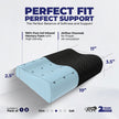 Wellgiver Gel Infused Memory Foam Cervical Pillow - Black