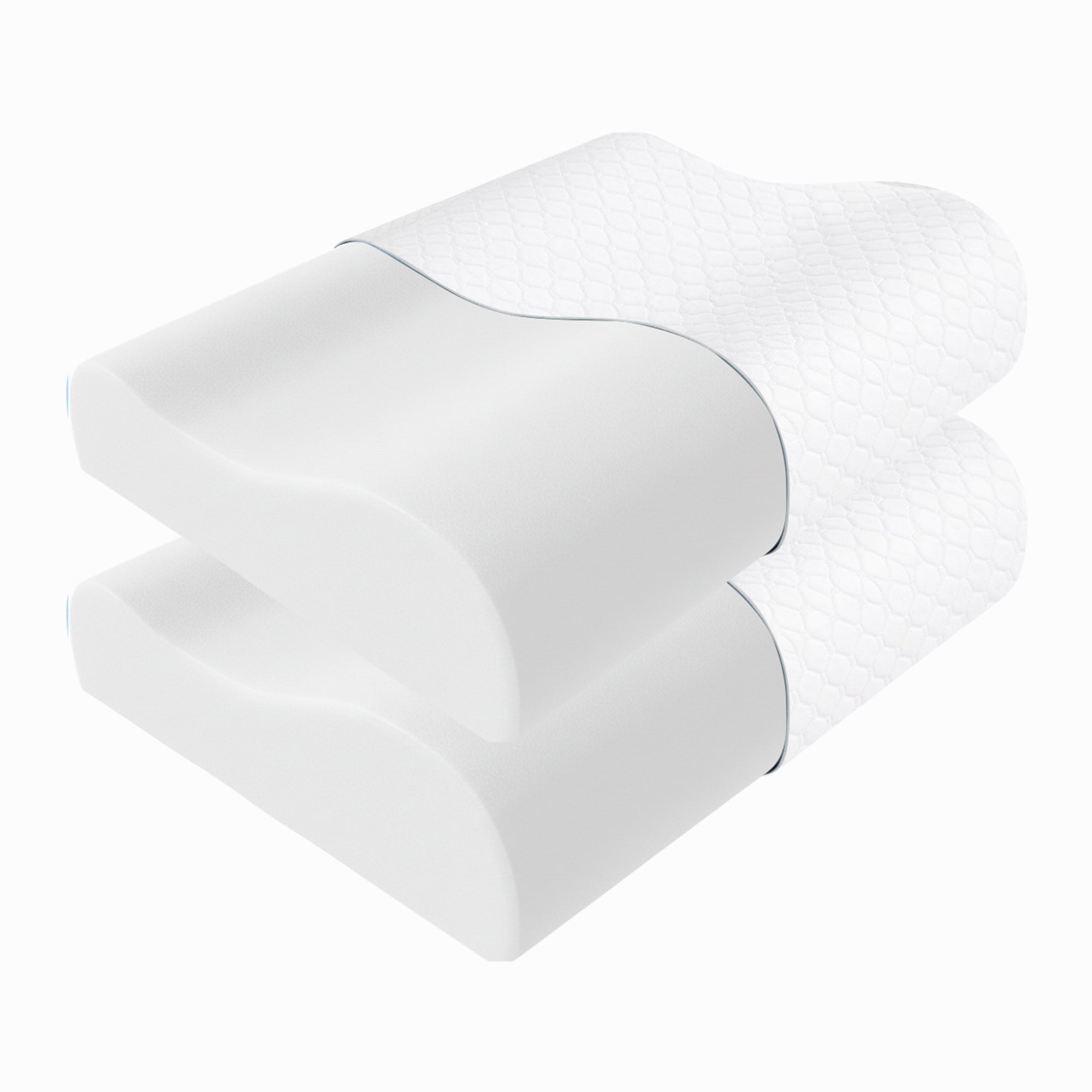 Wellgiver Memory Foam Cervical Pillow - White