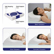 Wellgiver Gel Infused Memory Foam Cervical Pillow - White