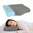 Wellgiver Contour Cervical Memory Foam Pillow - Midnight Blue