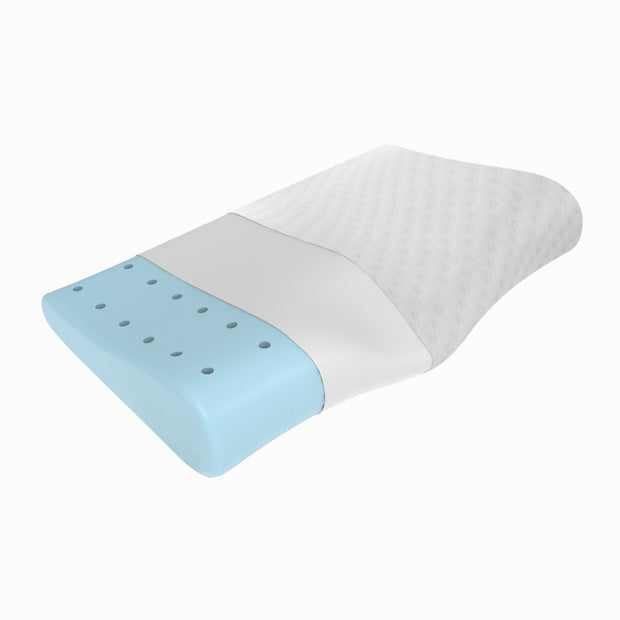 Wellgiver Contour Cervical Memory Foam Pillow - White