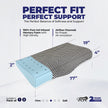 Wellgiver Contour Cervical Memory Foam Pillow - Midnight Blue