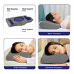 Wellgiver Contour Cervical Memory Foam Pillow - Midnight Blue