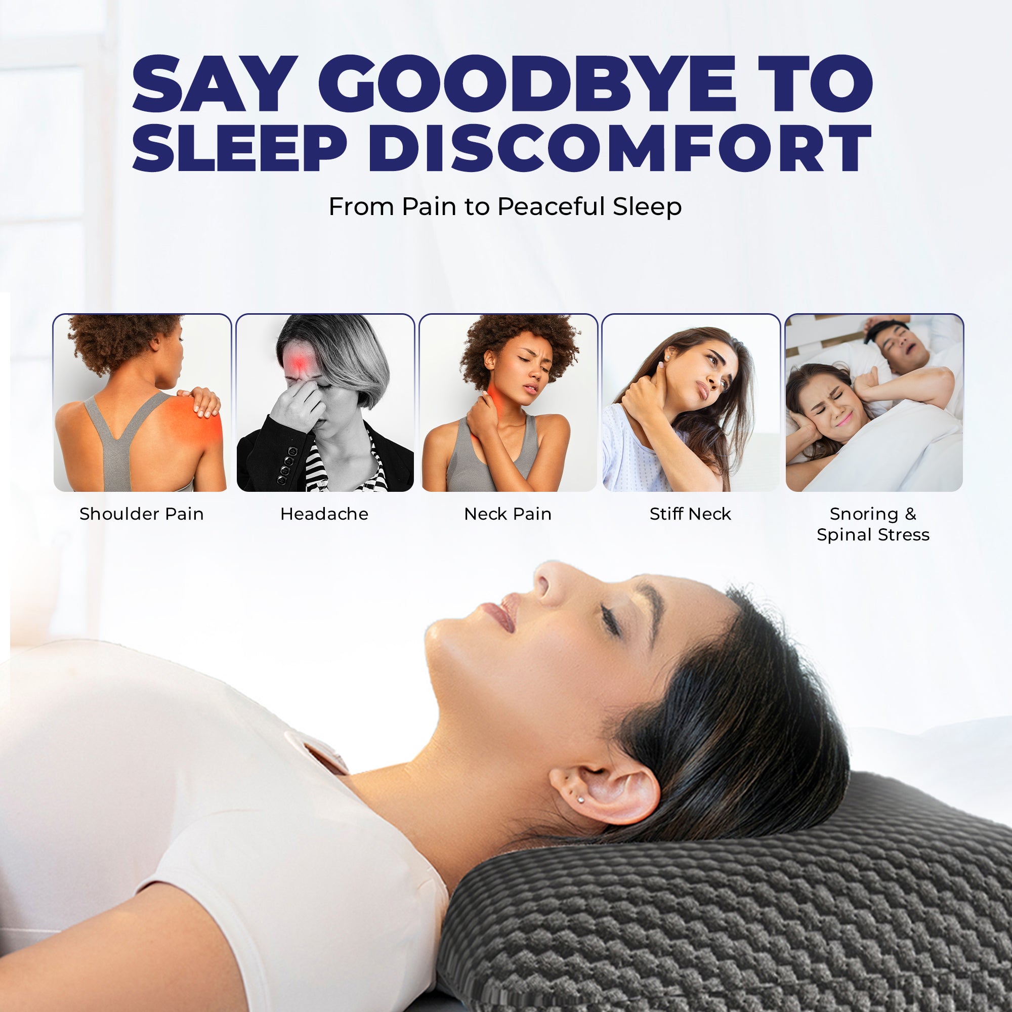 Wellgiver Gel Infused Memory Foam Sleeping Pillow